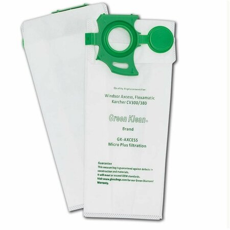 GREEN KLEAN Windsor Axcess Sebo Felix Replacement Vacuum Bags, Flexamatic, 10PK GR134990